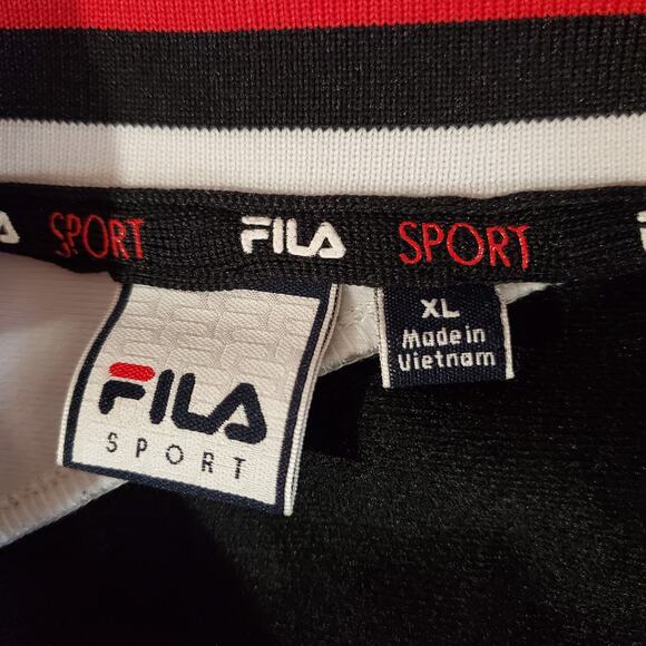 Vtg Fila Mens Italia Embroidered Zip Track Jacket Size XL Italian 90s Y2K Soccer - Picture 7 of 11